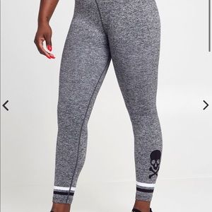 Soul Cycle Grey Melange Seamless Legging